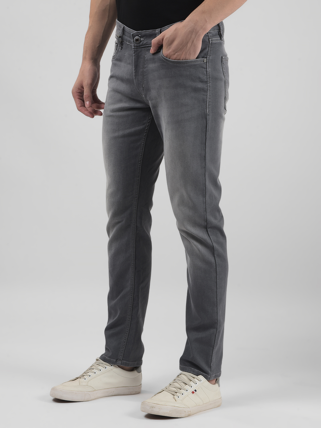Numero Uno Men Solid GREY Jeans